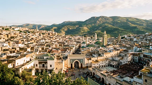 Fes - Bab Bou Jeloud & Ancient 9th-C. Medina